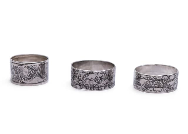 Zilveren ring grof